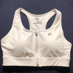 FILA Sports Bra Front-Zip Padded